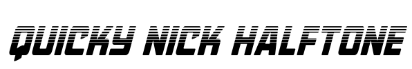 Quicky Nick Halftone Font Image