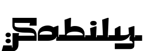Sabily Font Image
