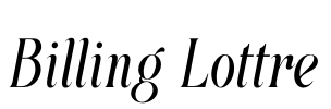 Billing Lottre Font Image