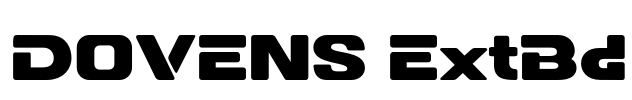 DOVENS ExtBd Font Image