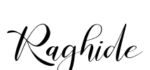 Raghide Font Image