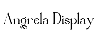 Angrela Display Font Image