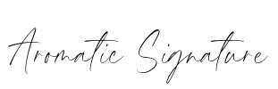 Aromatic Signature Font Image