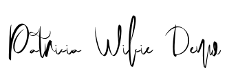 Patricia Wilcie Demo Font Image