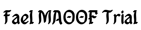 fael MAOOF Trial Font Image