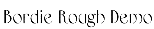 Bordie Rough Demo Font Image