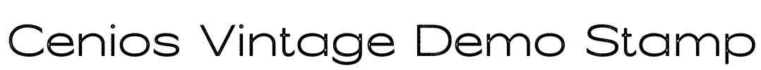 Cenios Vintage Demo Stamp Font Image