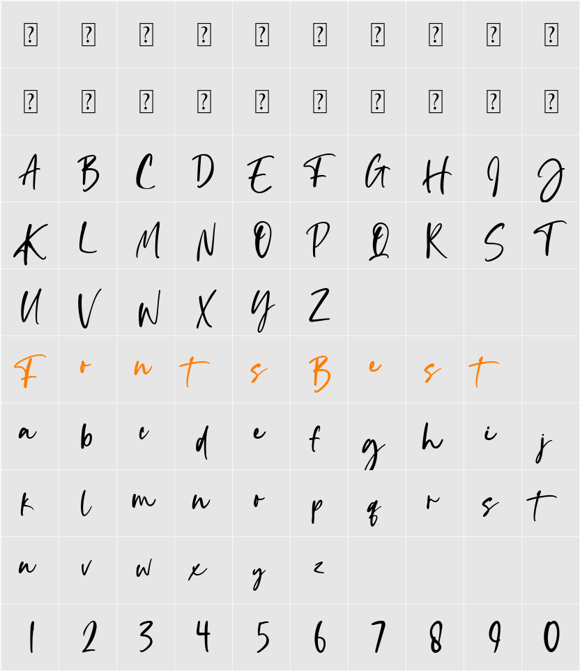 Icelander Character Map