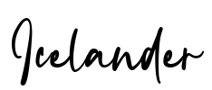 Icelander Font Image