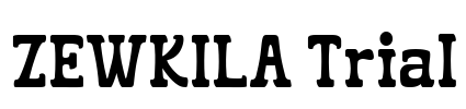 ZEWKILA Trial Font Image