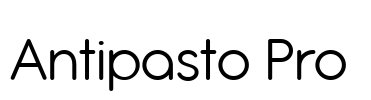 Antipasto Pro  Font Image