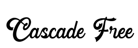 Cascade Free Font Image