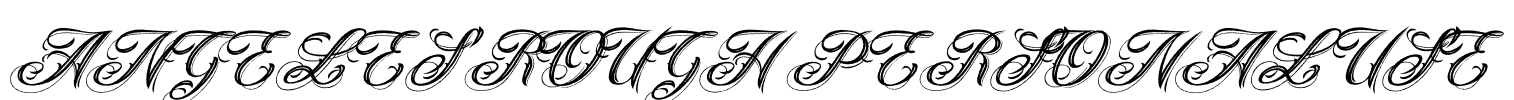 ANGELES ROUGH PERSONAL USE Font Image