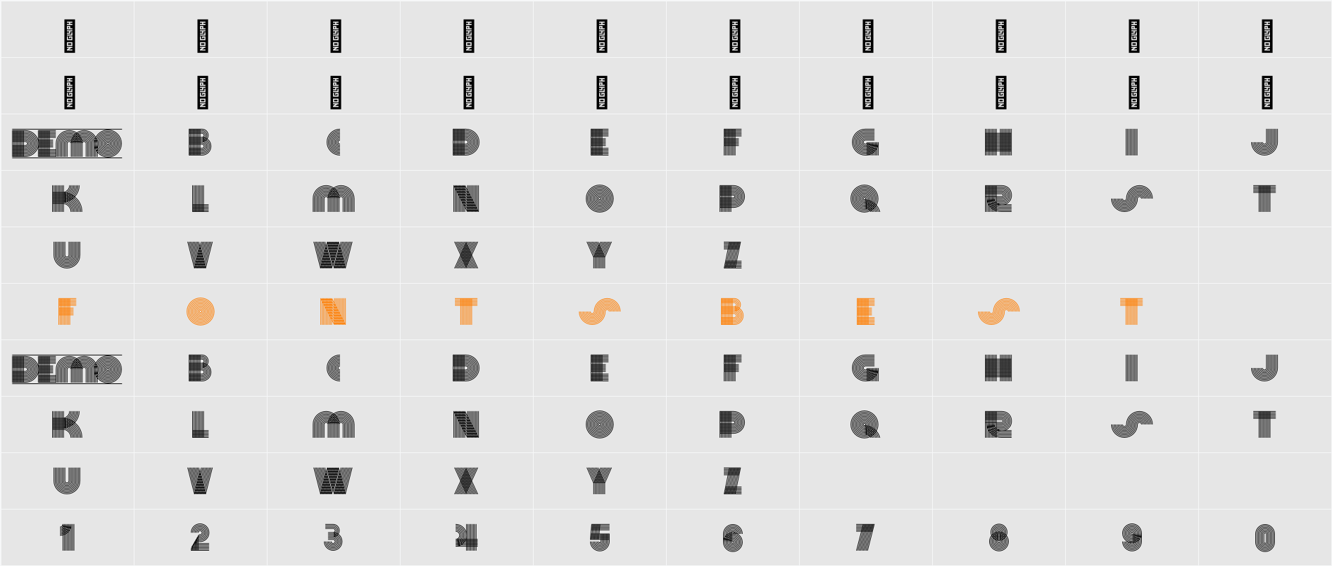 ST Risotto DEMO Character Map