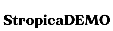 StropicaDEMO Font Image