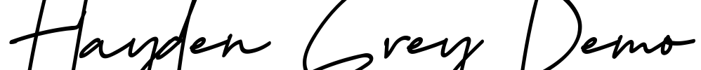 Hayden Grey Demo Font Image