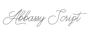 Abbassy Script Font Image