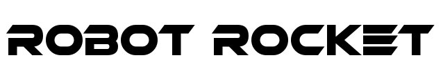 Robot Rocket Font Image