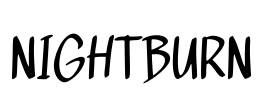 NIGHTBURN Font Image