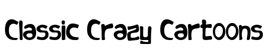 Classic Crazy Cartoons Font Image