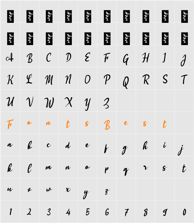 K Kita Kembali Character Map