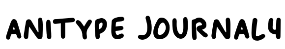 Anitype Journal4 Font Image