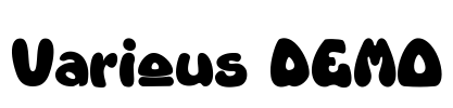 Various DEMO Font Image