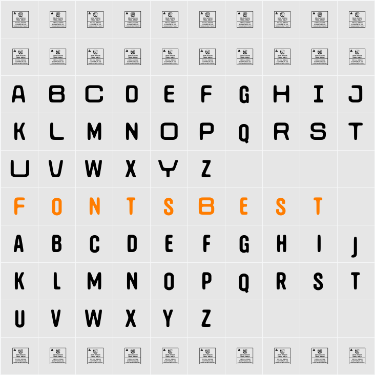 UT Guthen Street Sans Demo Character Map