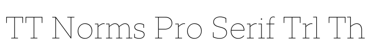 TT Norms Pro Serif Trl Th Font Image