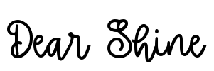 Dear Shine Font Image