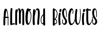 Almond Biscuits Font Image