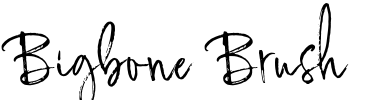 Bigbone Brush Font Image