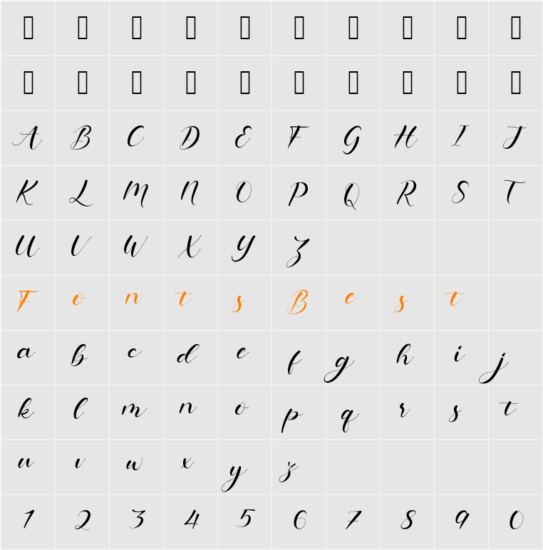 Hollyna Character Map