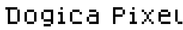 Dogica Pixel Font Image