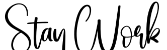 Stay Work Font Image