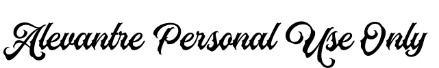 Alevantre Personal Use Only