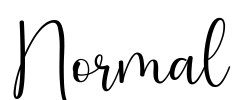 Normal Font Image