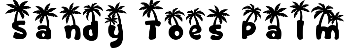 Sandy Toes Palm Font Image