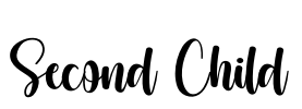 Second Child Font Image