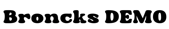 Broncks DEMO Font Image