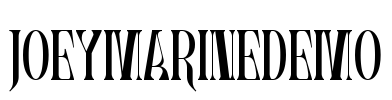 JoeyMarineDemo Font Image