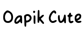 Oapik Cute Font Image