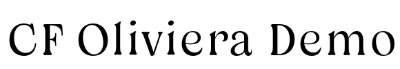 CF Oliviera Demo Font Image