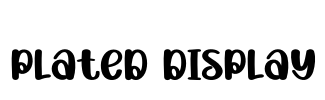Plated Display Font Image