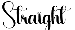 Straight Font Image