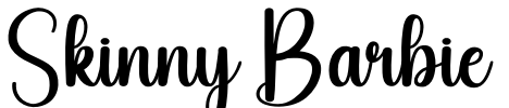 Skinny Barbie Font Image