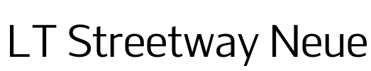 LT Streetway Neue Font Image