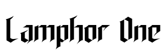 Lamphor One Font Image