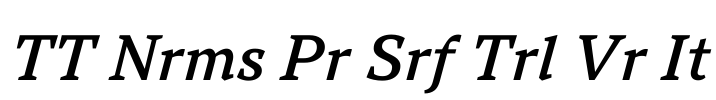 TT Nrms Pr Srf Trl Vr It Font Image