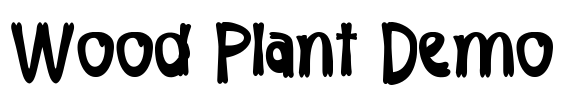 Wood Plant Demo Font Image